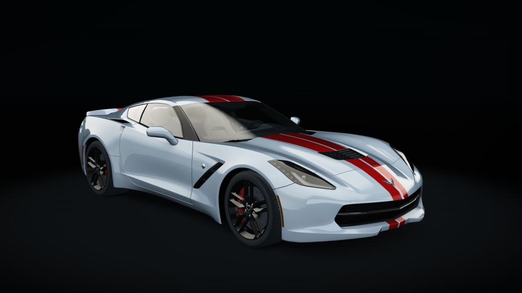 Chevrolet Corvette C7 Stingray, skin 08_arctic_white_sr