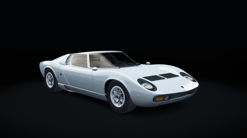 Lamborghini Miura P400 SV, skin Bianco