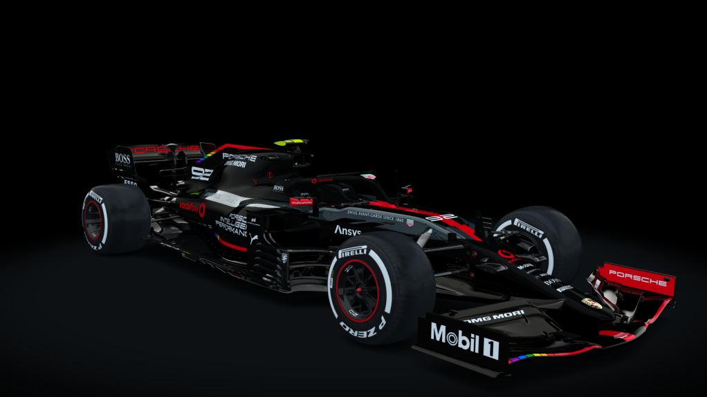 Formula Hybrid 2021, skin Porsche F1 #92 - Black