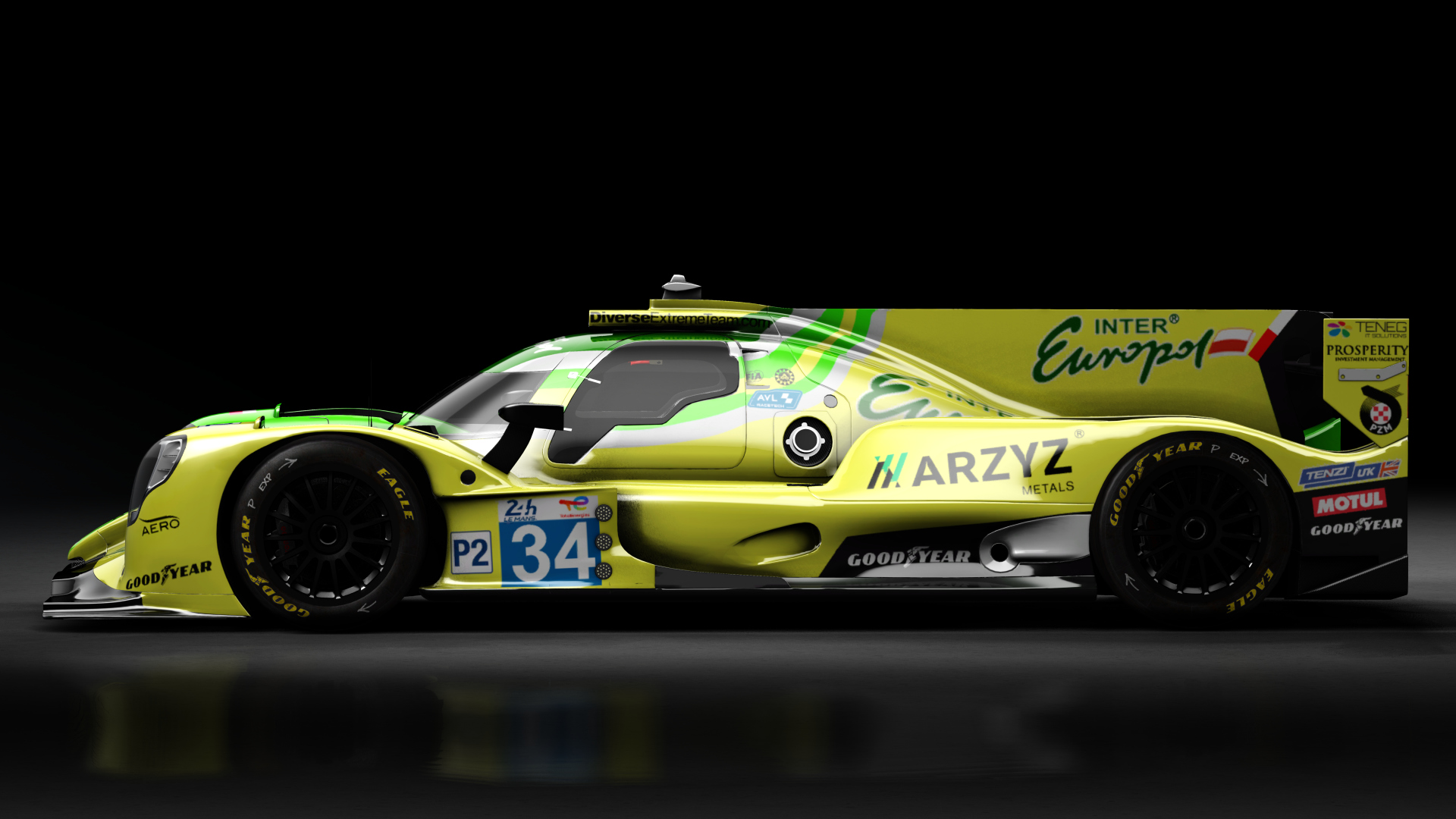 2022 Oreca 07 LMP2, skin 2022 #34 Inter Europol Competition LM24